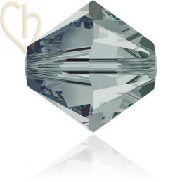 4mm Black Diamond Swarovski Toupie 215