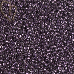 Delica mauve foncé metal