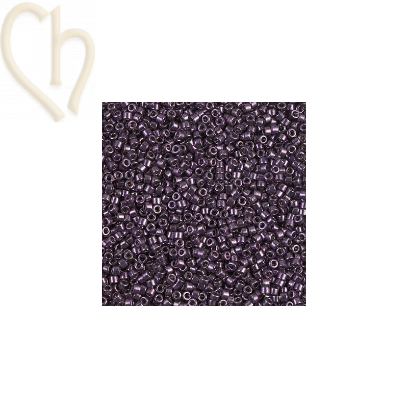 Delica donkermauve metal