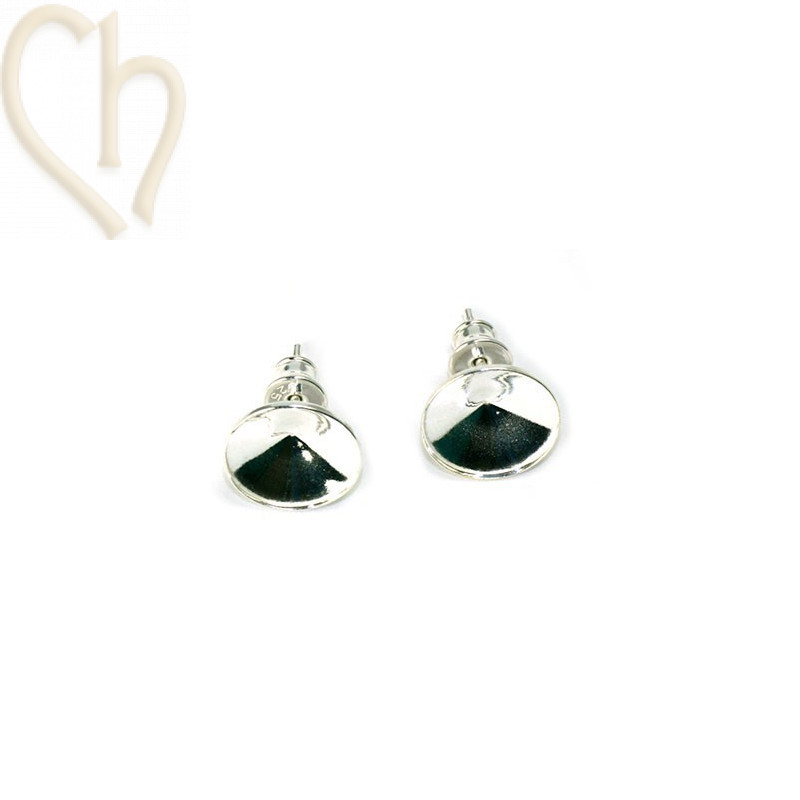 Boucles d'oreilles argent925 pour 1122 8mm Swarovski