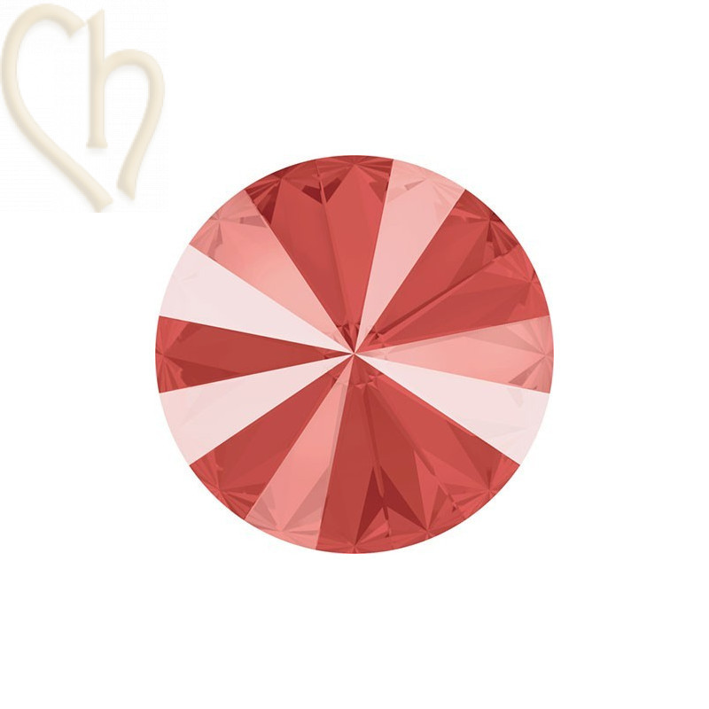 1122 - 14mm Rivoli Swarovski Light Coral L116S