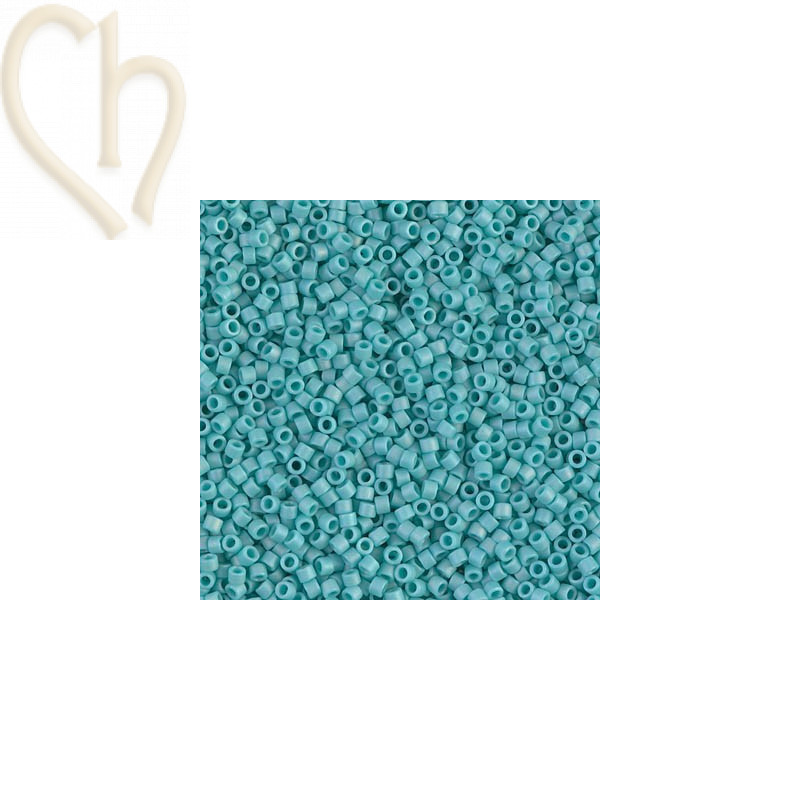 Delica turquoise mat