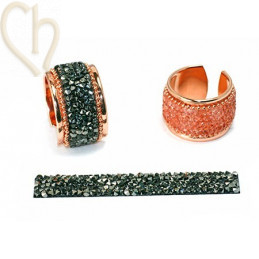 Cristal Fine Rocks Strip 6cm CHROME 001CHRM