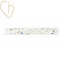 Cristal Fine Rocks Lanière 6cm CHROME 001CHRM