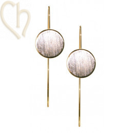 earrings trendy round 15mm