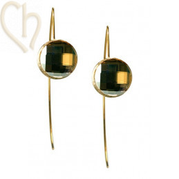 Boucle d'oreilles elegante ronde 15mm