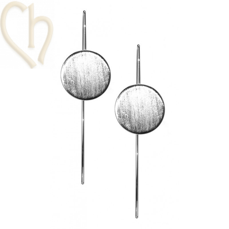 earrings trendy round 15mm