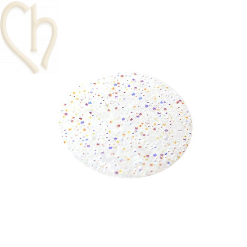 Pastille 15mm rond Swarovski Crystal Fabric-it Cristal AB