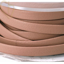 leder nappa plat 5mm oud roze