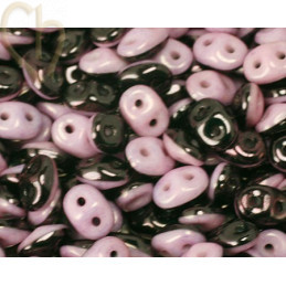 superduo Duets Black / White Lilac Luster