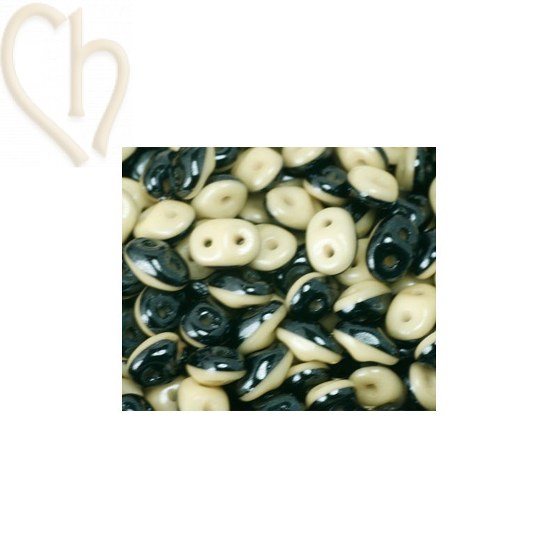 superduo Duets Black / White Beige Luster