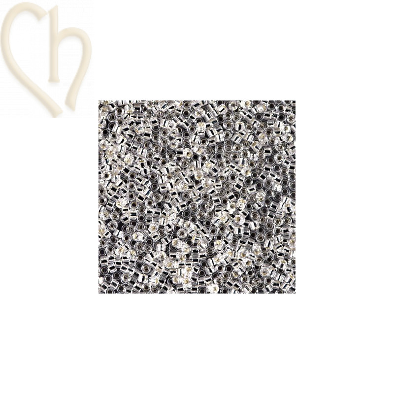 DELICA SILVER LINED CRYSTAL 