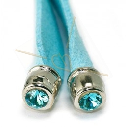 Endcap 7*6mm for strass SS19 silver