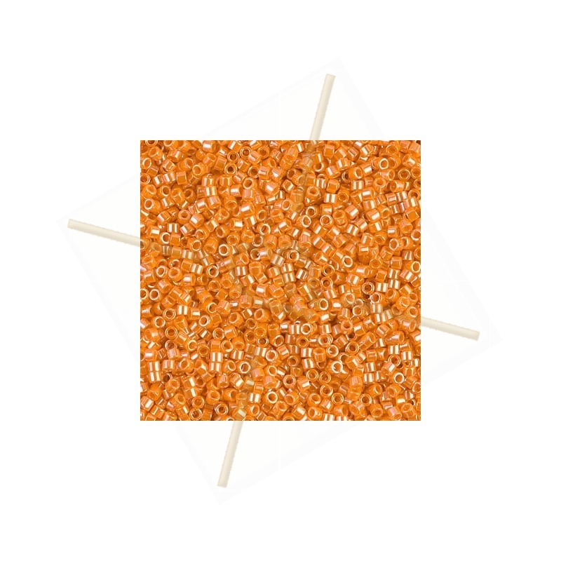 Delica 11/0 5gr.  Orange Opaque Lustred