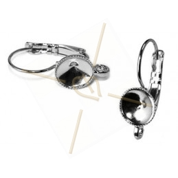boucle d'oreille avec base pour 8mm SS39 rivoli