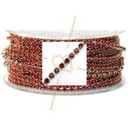 chaine acier avec strass sertie PP18 Light Siam