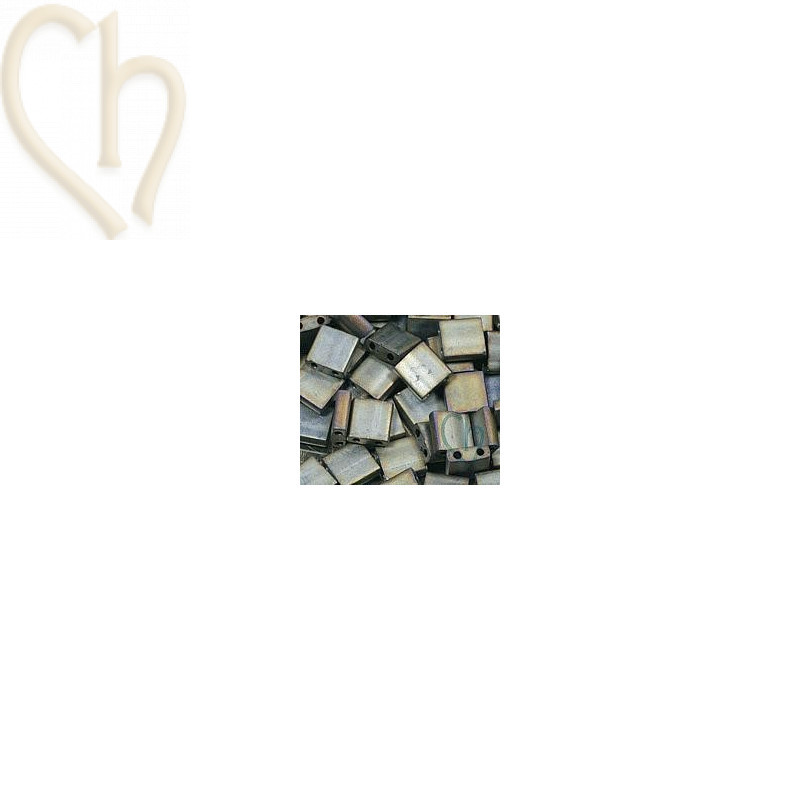 TILA BEAD MATTE MET SILVER GREY