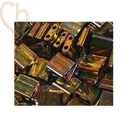 TILA BEAD MET GOLD IRIS 