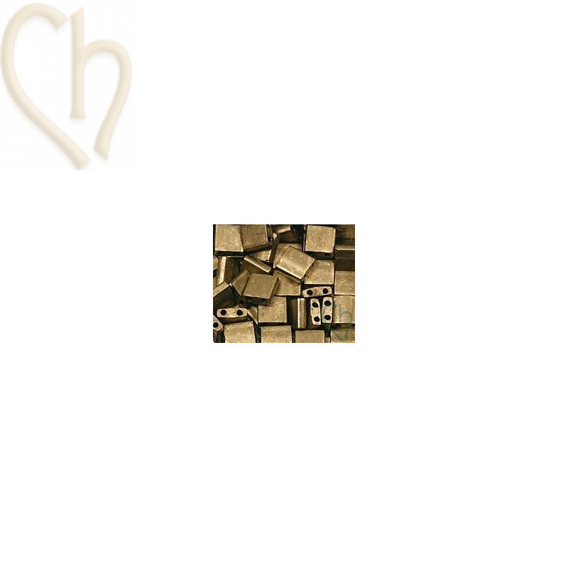 Tilla bead matte metal gold