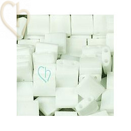 TILA BEAD OPAQUE WHITE 