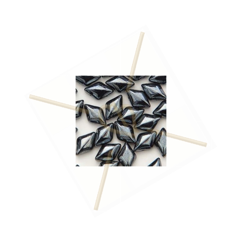 Jet Hematite Gemduo 8*5mm