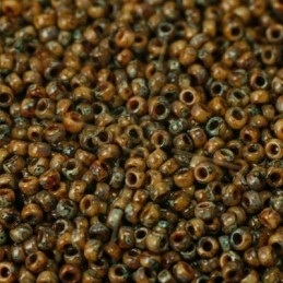 Opaque Black Picasso - Miyuki Rocaille 11/0 10 gr.