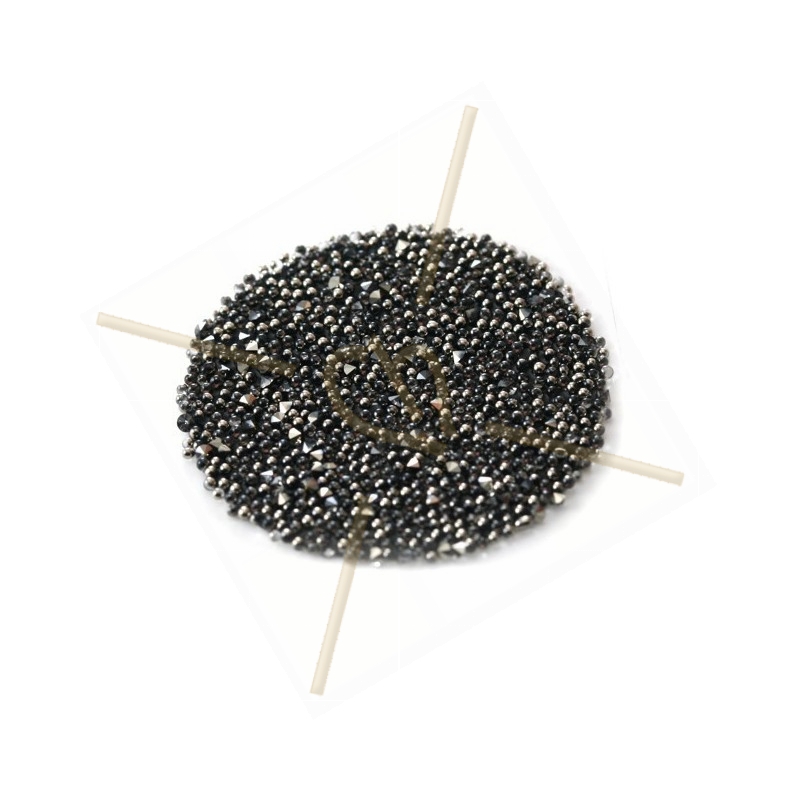 Pastille 15mm rond Swarovski Crystal Fabric-it Metallic Light Gold