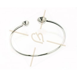 Bracelet rhodium "one Size" for Swarovski SS39 en SS24