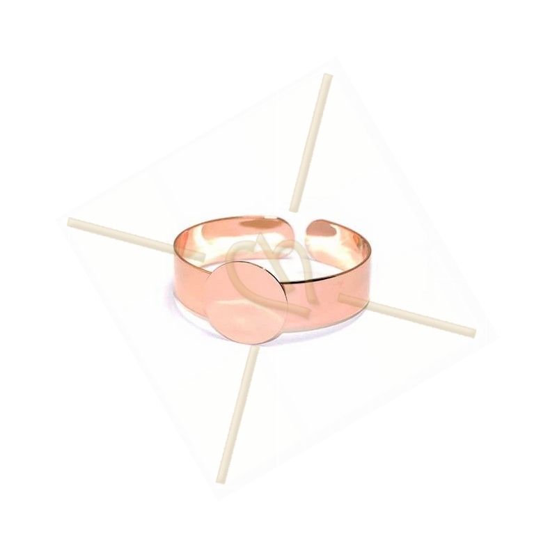 bracelet rhodium  "one size" voor Swarovski Crystal Rocks 24mm