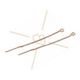 chainnette 53mm avec anneau pour chaine d'oreille