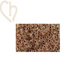 15/0 argent trou cuivré