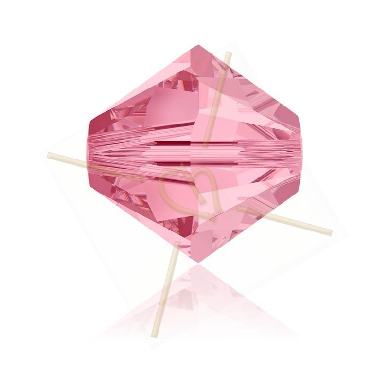 4mm Toupie Light Rose Swarovski 223