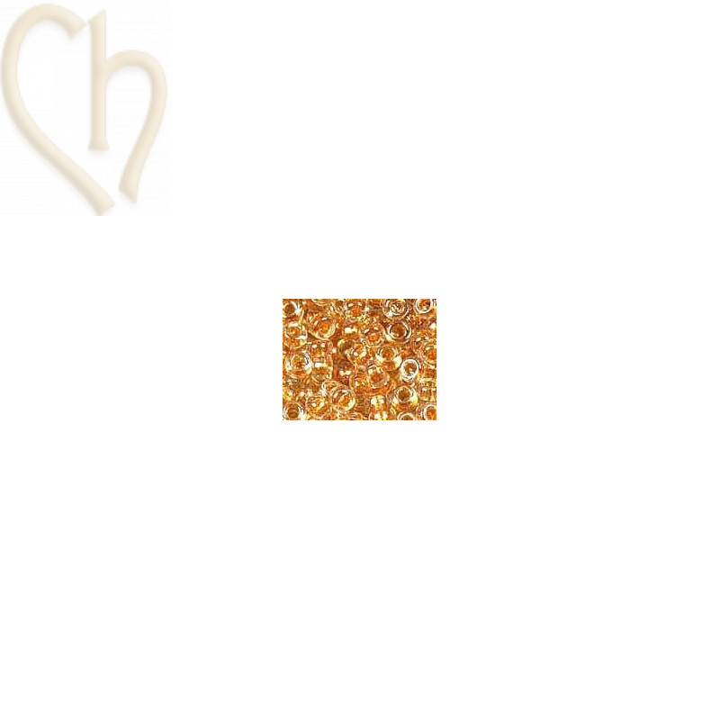 15/0 sprkl gold lined crystal