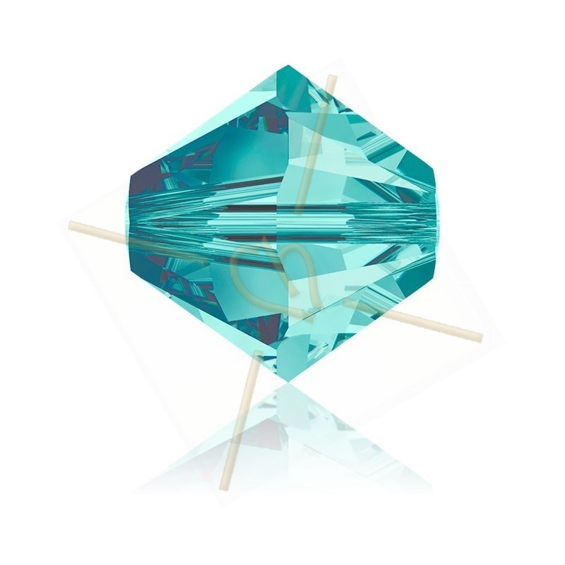 6mm Tolletje Blue Zircon Swarovski 229