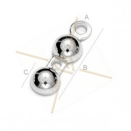 extrémité ronde capuchon argent .925