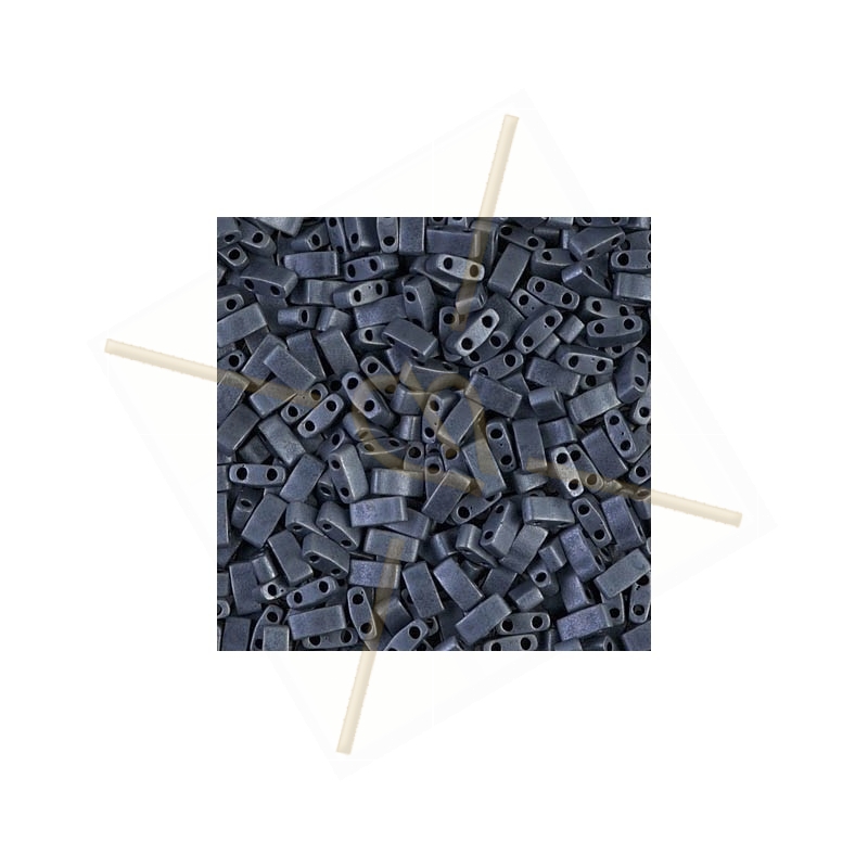 Half Tila Miyuki 5*2mm Matted Gunmetal