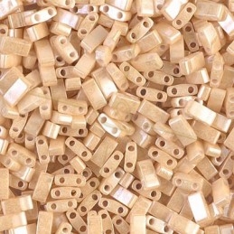 Half Tila Miyuki 5*2mm Light Caramel Ceylon
