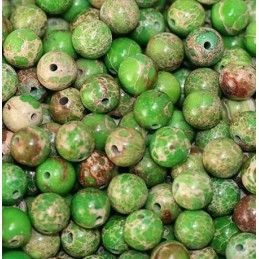 Jaspe Impérial Green round 8mm