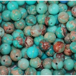 Jaspe Impérial Turquoise rond 8mm