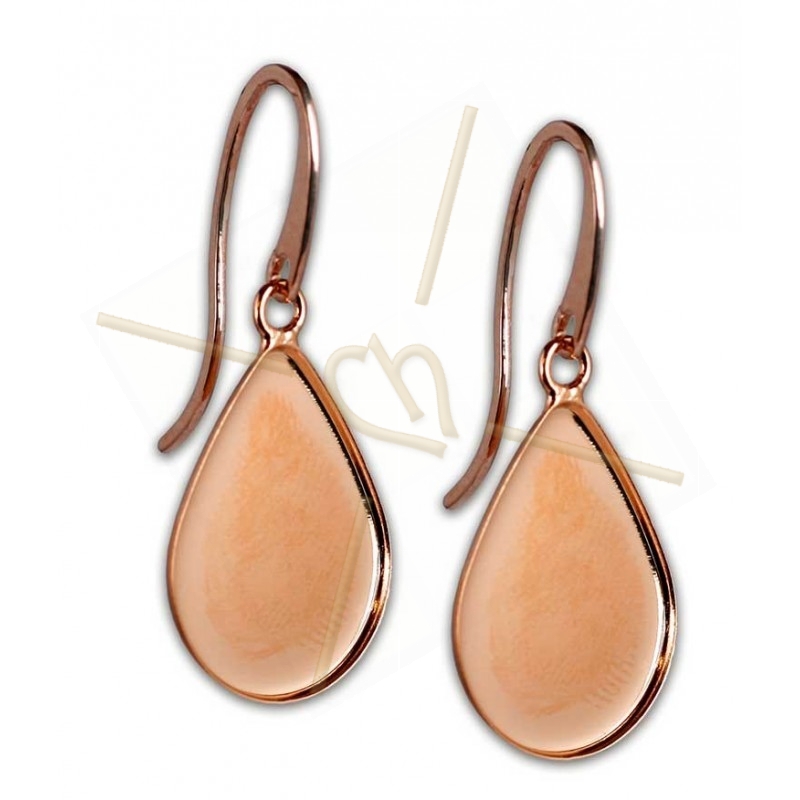 Boucles d'oreille Larme 21*28mm Rose Gold