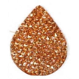 Swarovski Fine Rocks Larme 21*28mm Golden Shadow - Rose gold