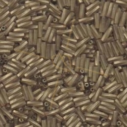 Twisted Buggle 6mm Miyuki Antique Gold Chartreuse Topaz