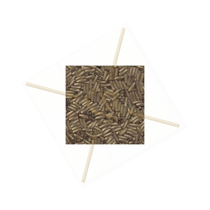 Twisted Buggle 6mm Miyuki Antique Gold Chartreuse Topaz