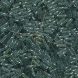 Twisted Buggle 6mm Miyuki Dyed transparent Seafoam