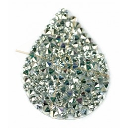 Swarovski Fine Rocks druppel 21*28mm Comet Argent Light