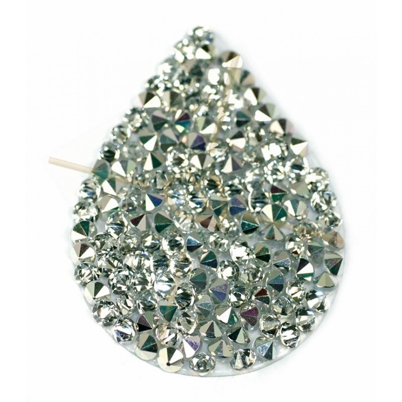 Swarovski Fine Rocks Drop 21*28mm Comet Argent Light