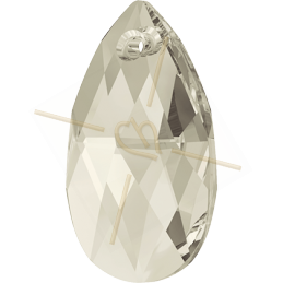 pendant drop 22mm Swarovski Silver Shade SSH