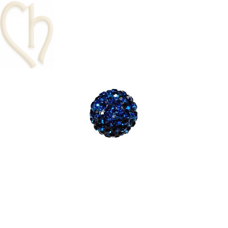 ronde strassbal 8mm indigo