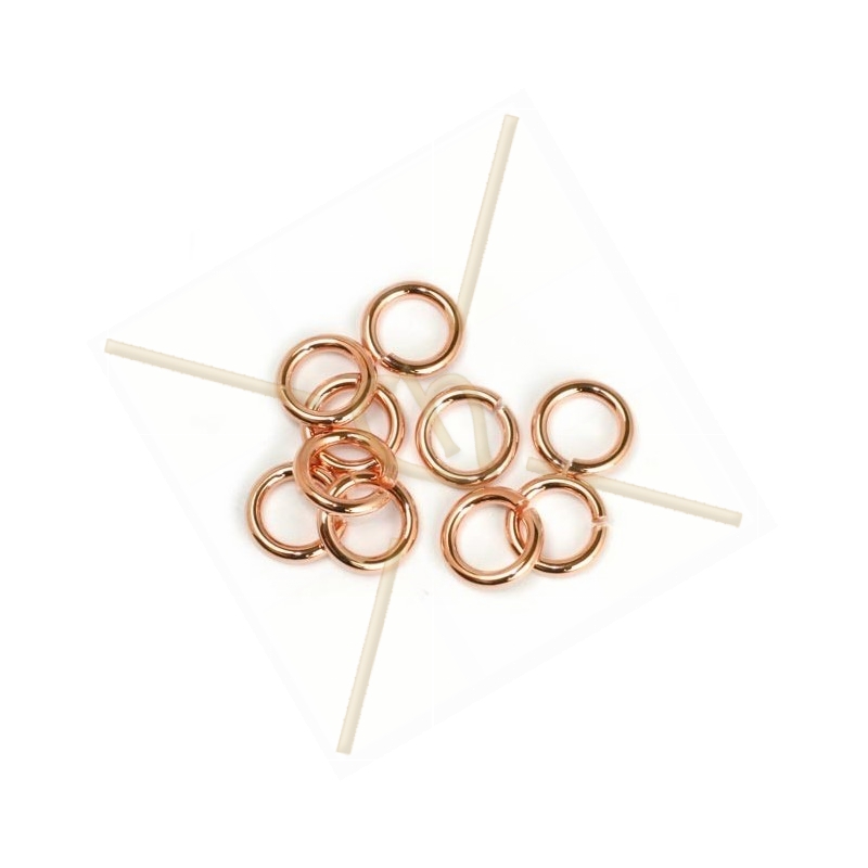 anneau rond 8mm rose gold