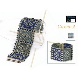kit bracelet Peyote Calypto 2 Bleu Gris